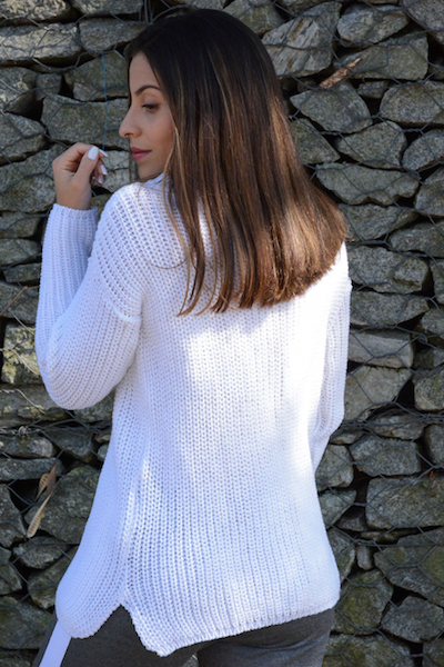 Tricot feminino Branco