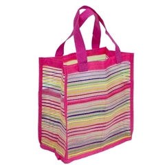 Bolsa De Praia Listrada com Bolso Pequena - comprar online