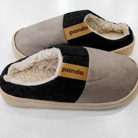 Pantufla Panda Visón/Gris