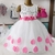 Children Dior Art 830 Vestido Bicolor Blanco/Fucsia