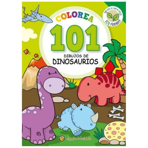 colorea 101 dibujos de dinosaurios
