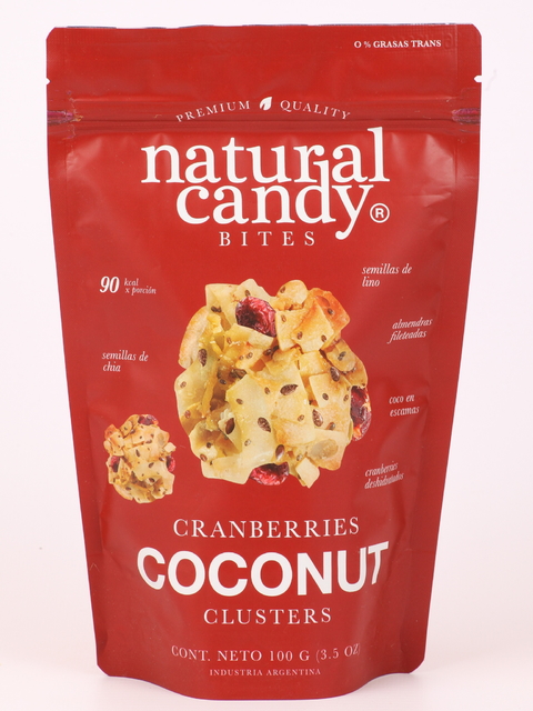 BITES COCO Y CRANBERRIES NATURAL CANDY