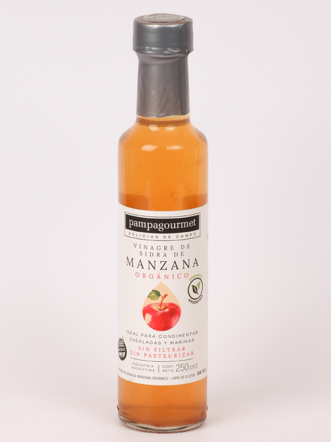 VINAGRE DE MANZANA ORGANICO 250 PAMPA GOURMET