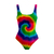 Body Maiô Psicodélico Espiral Tie Die