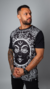 Camiseta Psicodélica Sol Negro Étnico - RAVEUP | A Marca de Roupas Oficial das Raves e Festivais