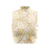 Cropped Regata Gola Alta Floral Dourado - comprar online