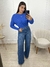 Wide leg - lavagem escura - loja online