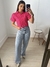 Camisa cropped de laise - Luiza Store