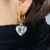 Brinco Golden Heart Silver Ring - comprar online