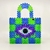 Bolsa Blue Greek Eye Checkered - comprar online