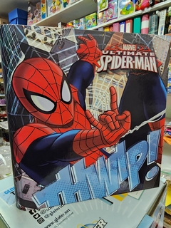 Carpeta escolar nro 3 numero 3 Spider Man Mooving