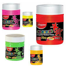 TEMPERA MAPED POTE X 250 CC. FLUO V/COLORES - comprar online