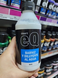 barniz y diluyente al agua mate 200 cc