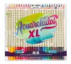 lapices Mooving acuarelados XL x 24 un