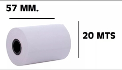rollo papel termico 57x20 uso posnet
