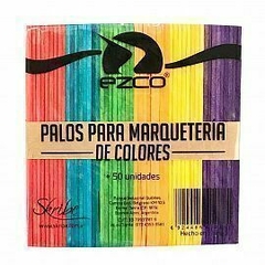 PALITO P/HELADO EZCO COLOR X 50 UNIDADES LIBRERIA MARTIN