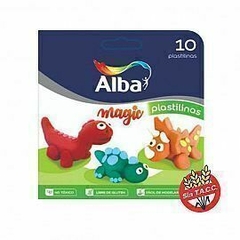 PLASTILINA ALBA DE 20 GRS. X 10 UNID SURTIDA SIN TACC LIBRERIA MARTIN