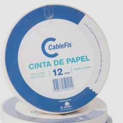 CINTA DE PAPEL CABLEFIX FLEXIBLE DE 12 MM. X 50 MTS.