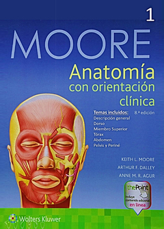 MOORE Anatomía con orientación clínica 8 Ed - comprar online