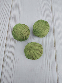 Trapillo ovillado * verde melange lycra (407) - tienda online