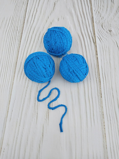 Trapillo ovillado * azul francia lycra (492) - Hilaria