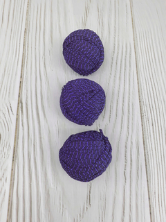 Trapillo ovillado * violeta oscuro rayitas lycra (567) - tienda online