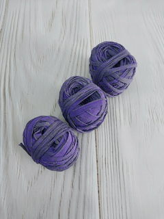 Trapillo ovillado * violeta y gris lycra (620) en internet