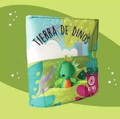 Tierra de Dinos. Libro de Tela Sensorial