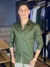 Camisa Social Verde Militar