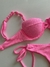 Biquíni Pérola Meia Taça - Rosa Confete Neon - Luv Beachwear