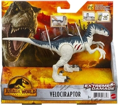 Jurassic World Dominion Extreme Damage Velociraptor Mattel