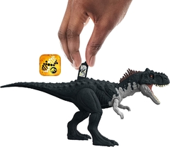 Jurassic World Dominion Roar Strikers Black Rajasaurus Mattel - Hunter Collectibles