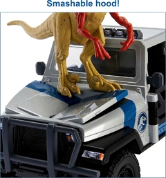 JURASSIC WORLD DINO TRACKERS SEARCH N SMASH SET VEHICULO - Hunter Collectibles