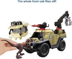 Jurassic World Dominion Vehiculo de captura mattel con raptor de regalo!!! - Hunter Collectibles