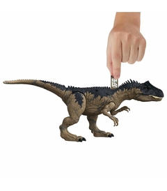Jurassic World Dominion Battle Damage Allosaurus Mattel - Hunter Collectibles