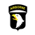 (US 1.360) Adesivo Airborne Águia - Atack