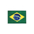 (US 1.1301) Insígnia Emborrachada Bandeira do Brasil