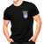 (US 1.001998) Camiseta Militar Estampada Choque | Preta - Atack