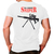 (US 1.001930) Camiseta Militar Estampada Sniper - Atack - comprar online