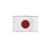 (US 1.341142FC) Patch Bordado com Fecho de Contato Bandeira Japão