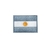 (US 1.341138FC) Patch Bordado com Fecho de Contato Bandeira Argentina