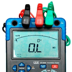 Megômetro Digital Isolamento de Alta Tensão 5kV - DT-6605 - CEM - comprar online