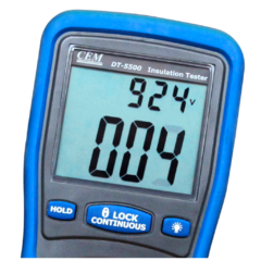 Megômetro Digital 1000V AC/DC - DT-5500 - CEM - HEPTA Instrumentos de Medição e Controle
