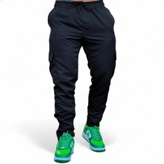 Calça Cargo Zíper Black