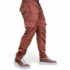 Calça Cargo Zíper Terracota - comprar online