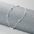 Pulseira de bolinhas folheada no ródio branco - comprar online