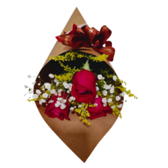 Cone de Rosas Vermelhas e Ferrero - comprar online