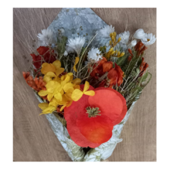 Ramalhete de flores secas laranja - comprar online