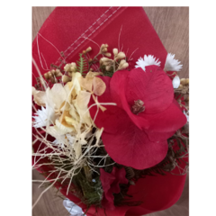 Ramalhete de flores secas vermelhas - comprar online
