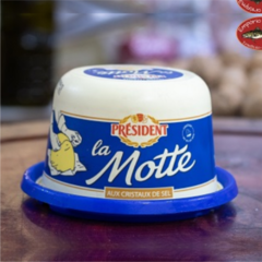 Manteiga Francesa com Sal PRÉSIDENT La Motte Pote 250g